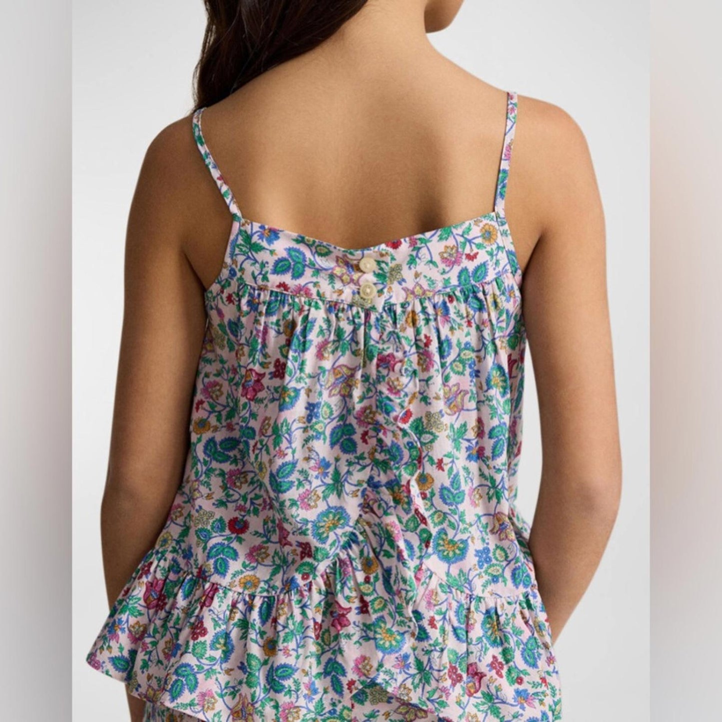 Polo Ralph Lauren Girl's Floral Cotton Batiste 2-Piece Set, Size 12 NWT $155