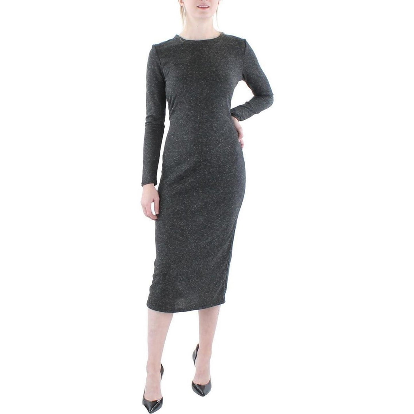 Aqua Crewneck Midi Sweaterdress in Charcoal, New w/Tag Retail $118