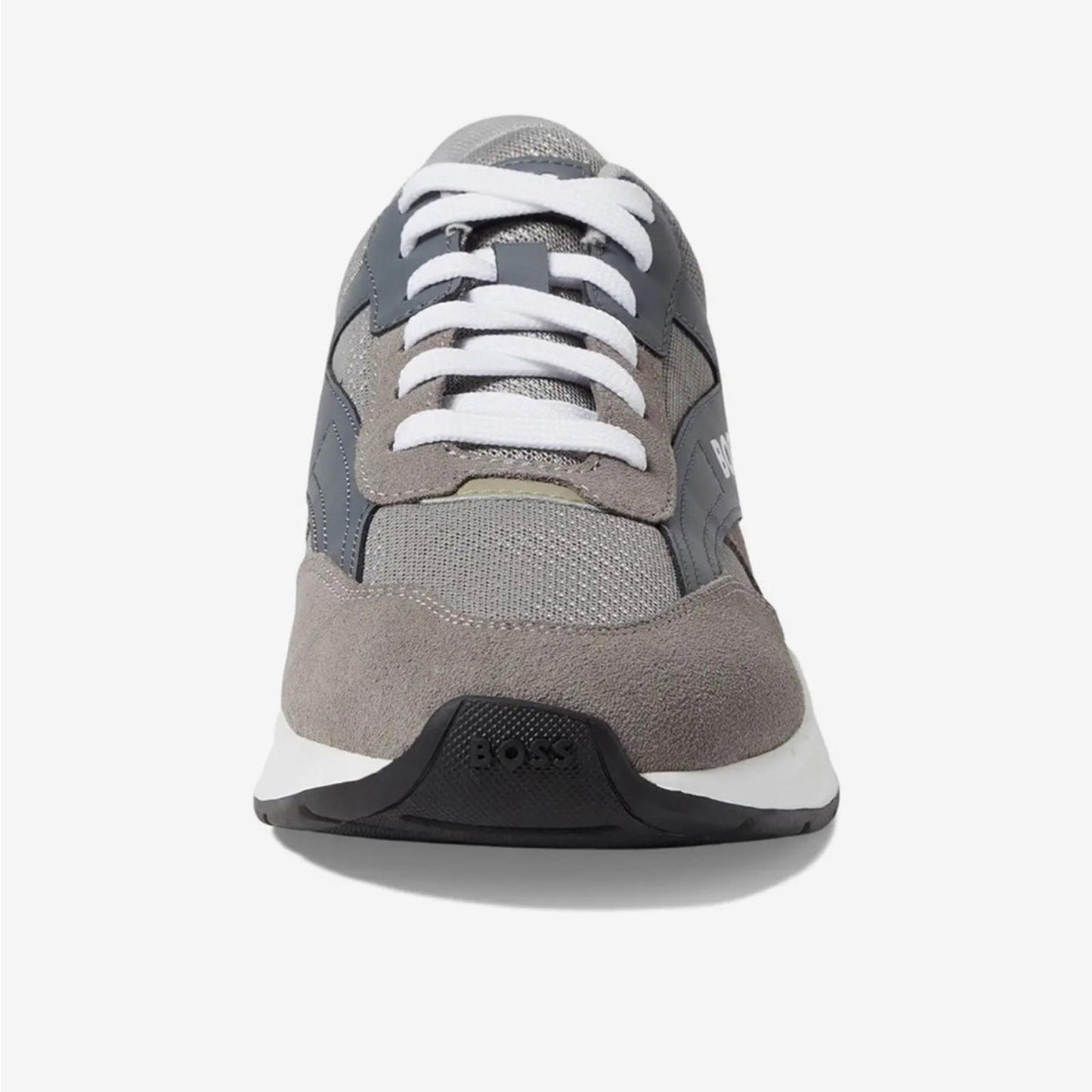 BOSS Kurt Low Top Sneakers Medium Grey Size EU 45, US 12 New in Box Retail $199