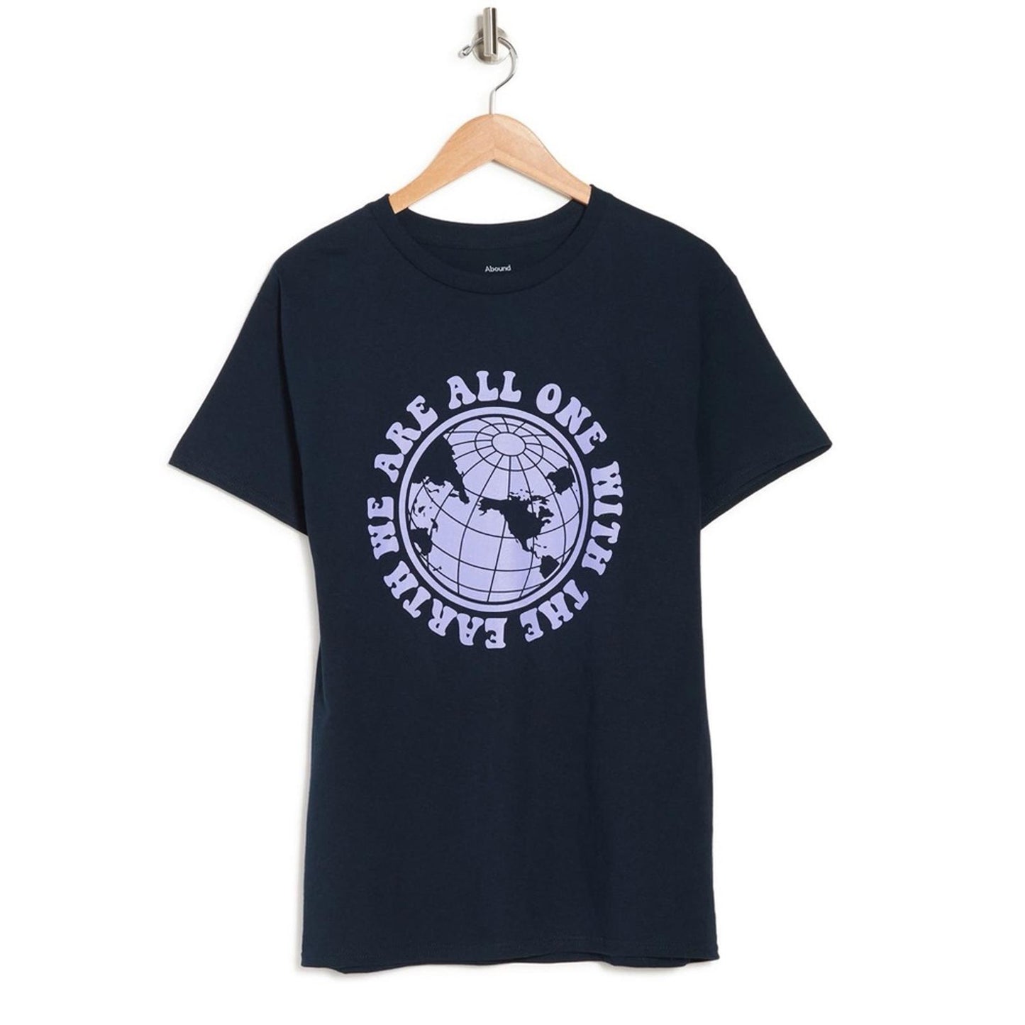 Abound Earth Graphic T-shirt in Navy, We Are One Size L New w/Tag