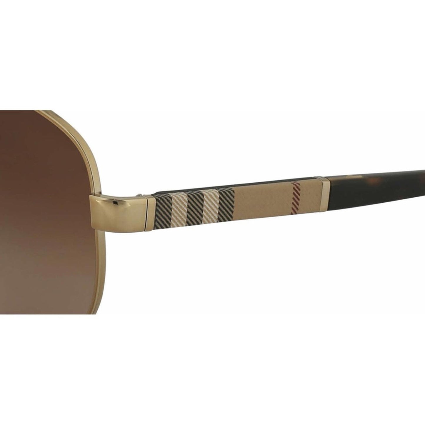 Burberry Pilot-Shaped Sunglasses, Light Gold & Brown Gradient Lens, New w/Tag
