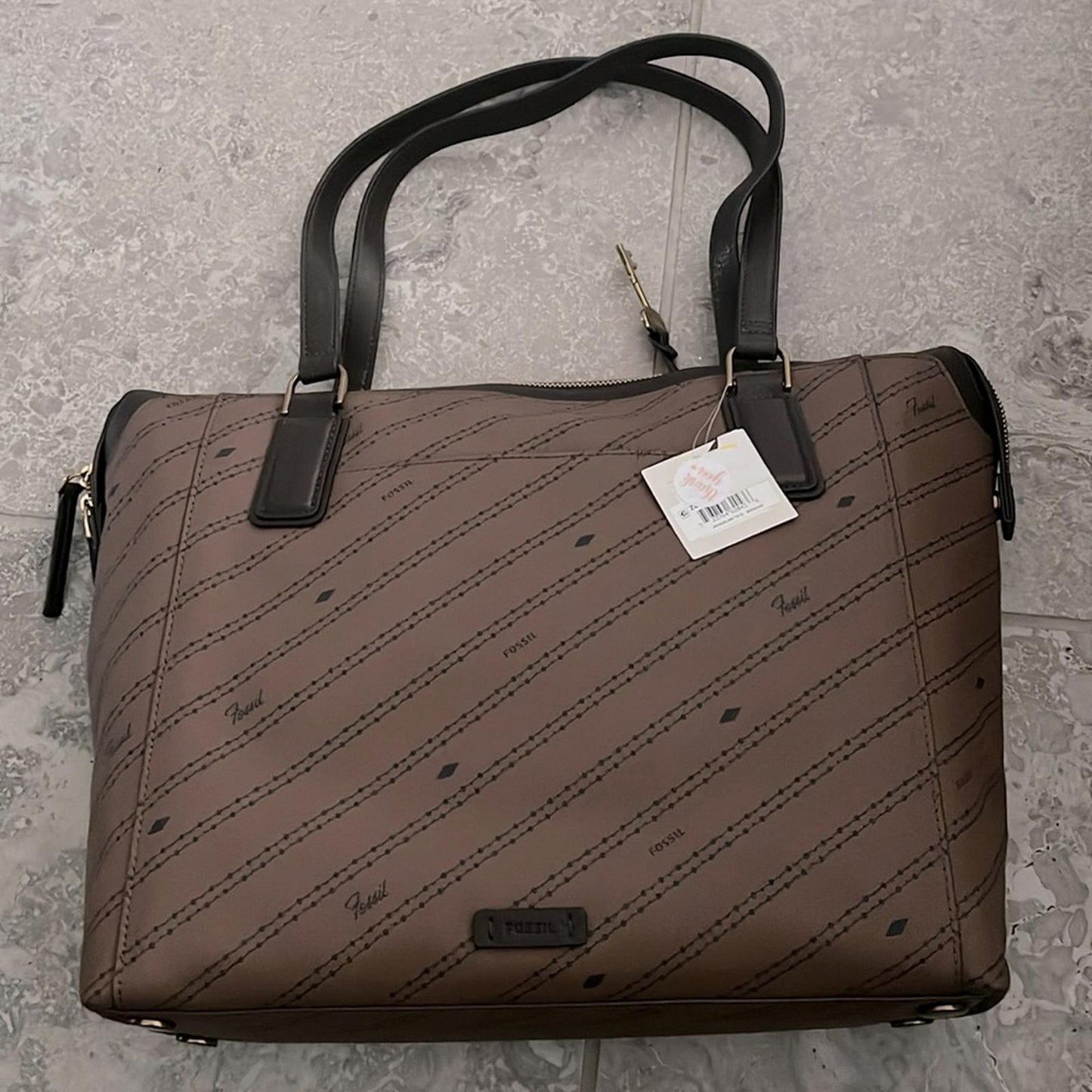 Fossil Women's Jacqueline Tote Bag in Brown, New w/Tag Retail €259