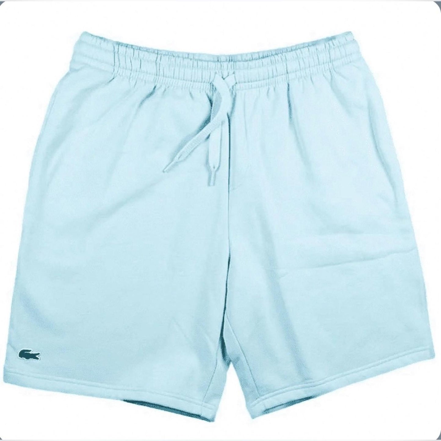 NWT Lacoste Sport Tennis Fleece Shorts, Light Blue, Men’s Size 8-3XL Retail $85