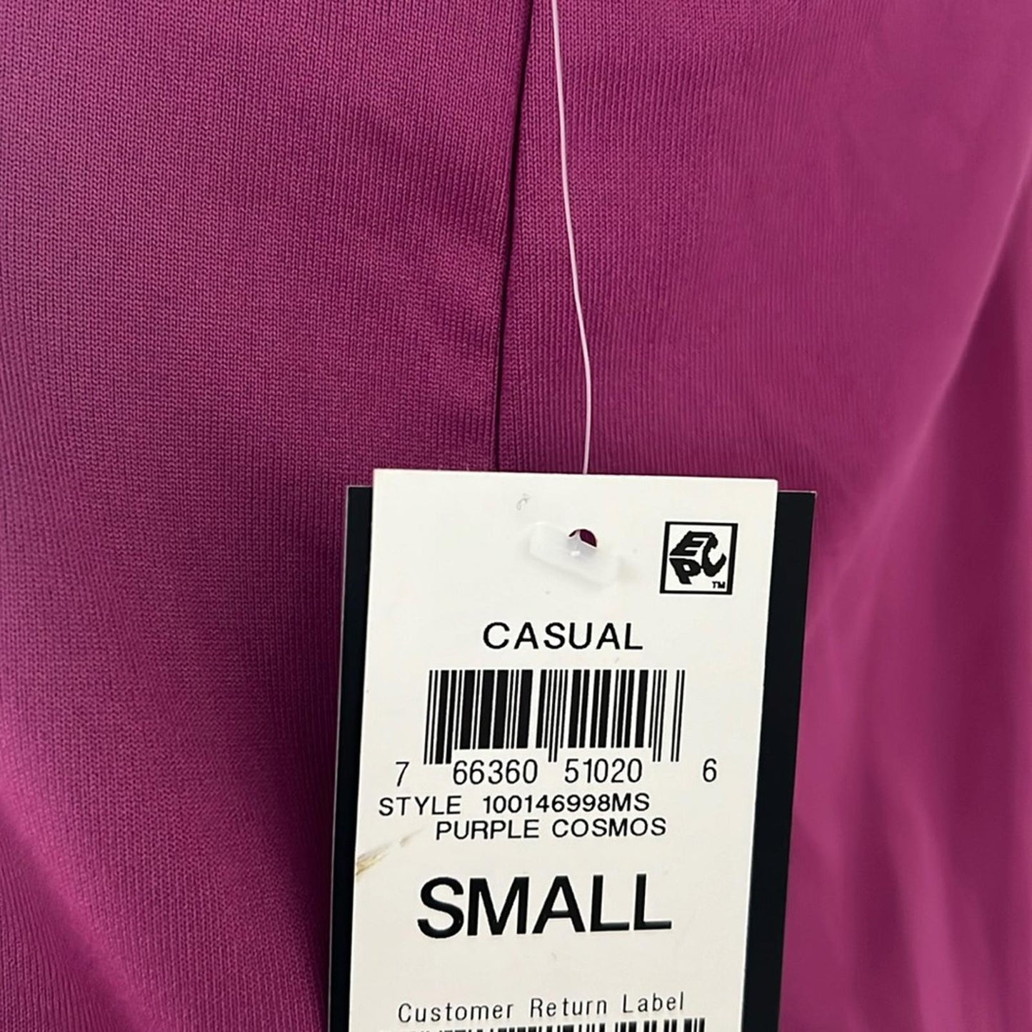 ID-Ideology Solid Strappy-Back Techy Knit Tank, Size S Purple Cosmos New w/Tag