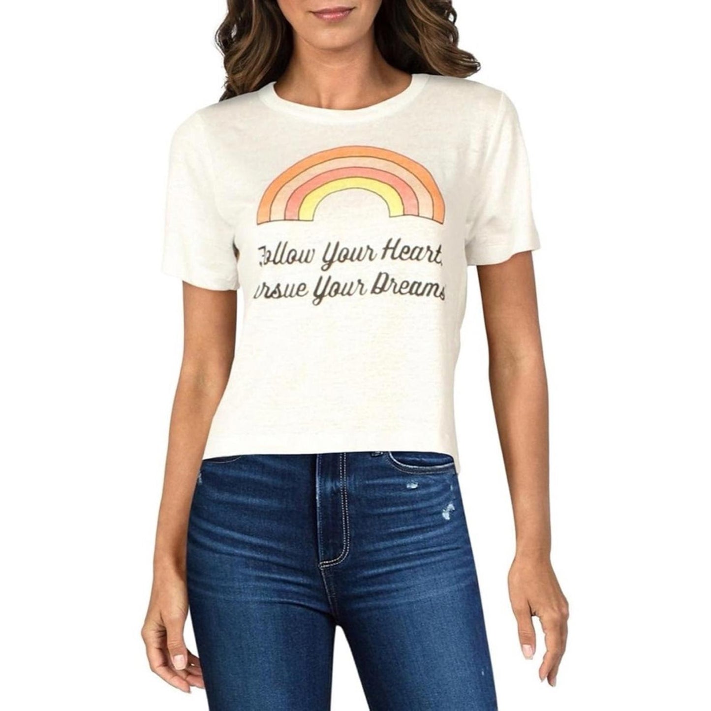 Chaser Follow Your Heart Persue Your Dreams Graphic Tee Shirt Size S, NEW w/Tag