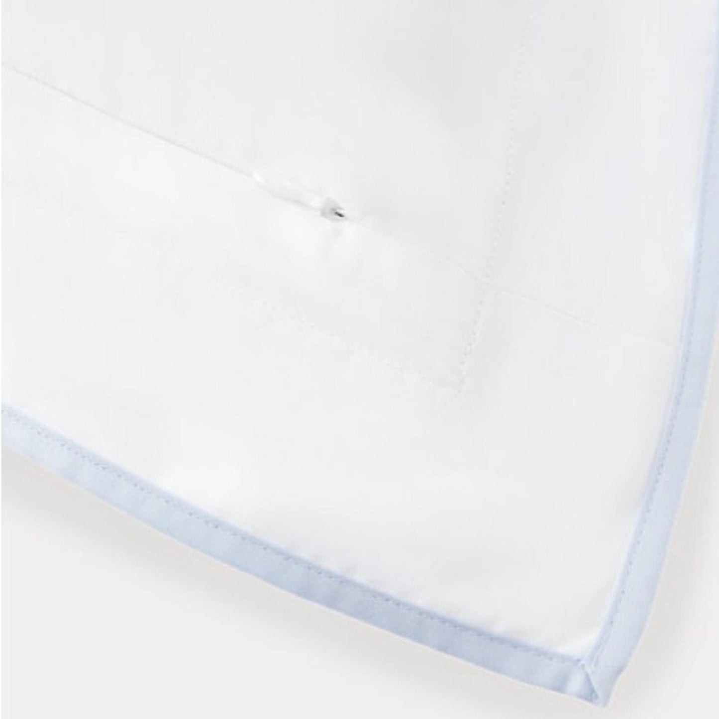 X2 Ralph Lauren KING Spencer Sateen Border Shams in Blue Conflower New w/Tag