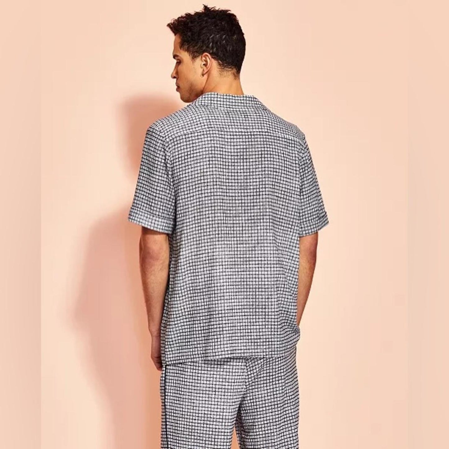 Royalty By Maluma Men's Relaxed-Fit Check Shirt, Size XL B/W New w/Tag $69.50