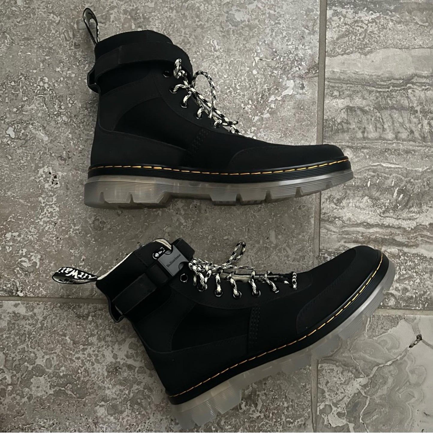 Dr Martens Combs Tech Lug Sole Boot (Unisex), Black Size UK9 US 11 New w/o Box
