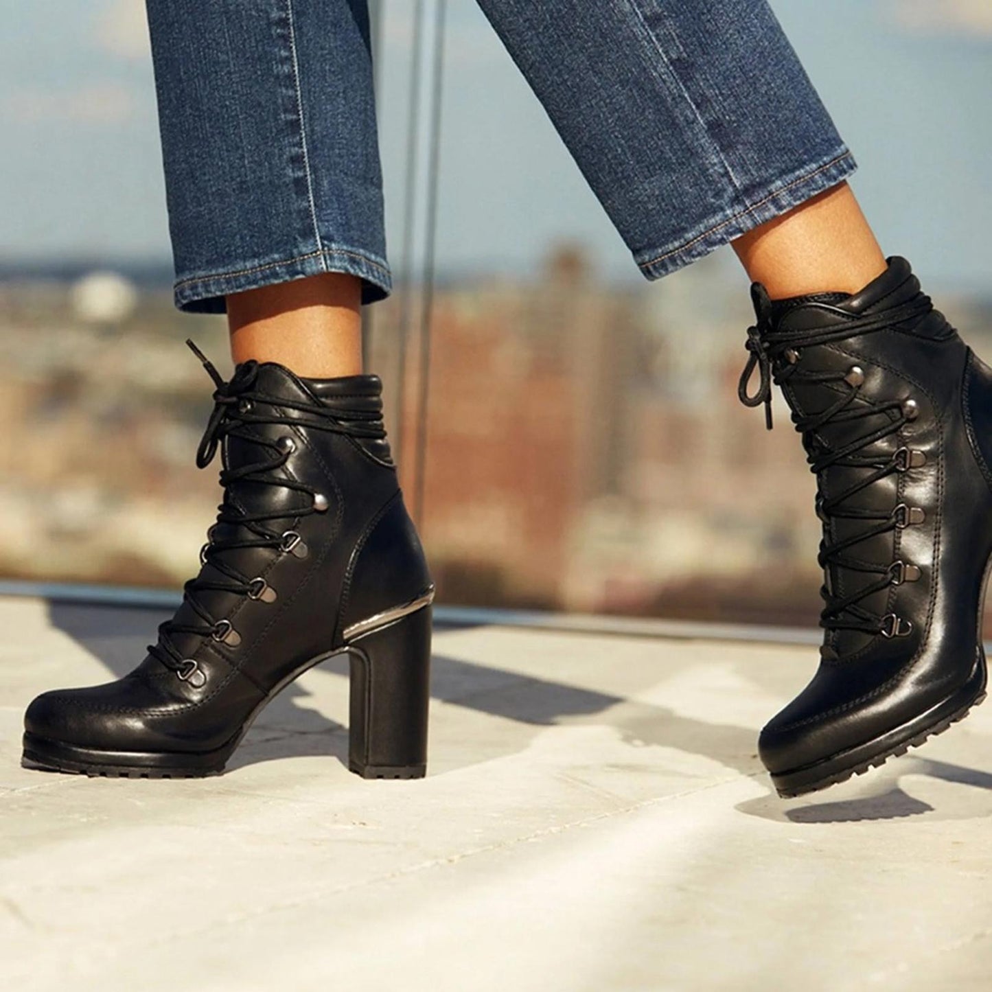 DKNY Lenni Lace-Up Ankle Boots, Oiled Suede Black Size 11 New in Box Retail $189