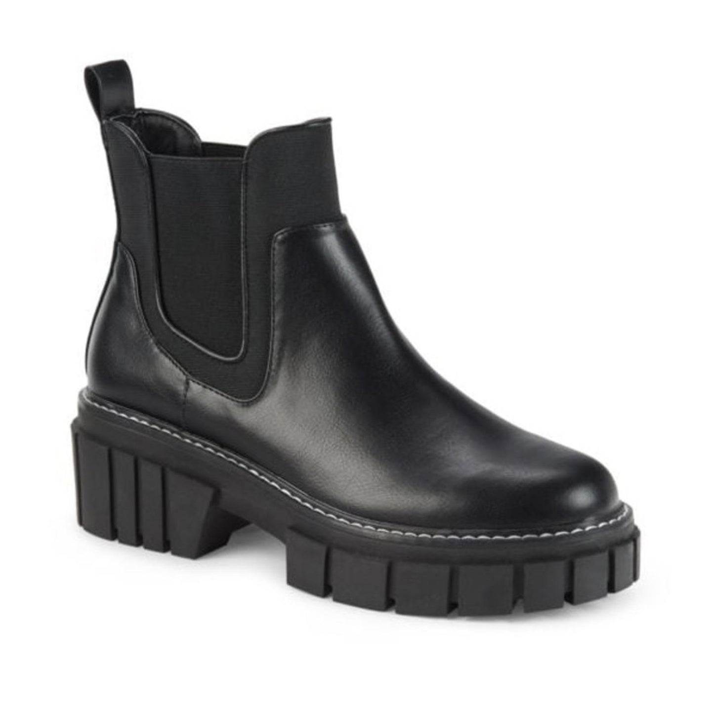 NEW BCBG Women's Ulysa Lug Sole Chelsea Booties, Size 5.5M / 35.5M New w/o Box $