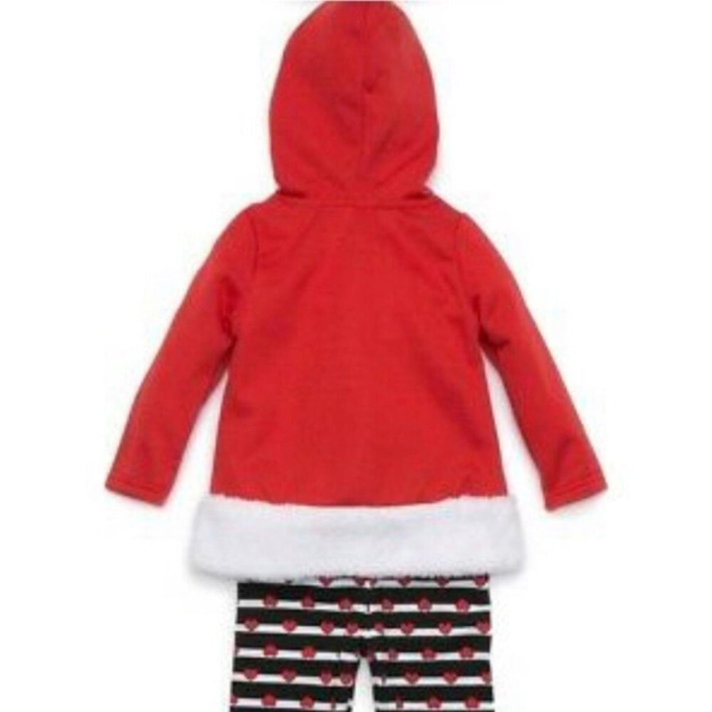 Nannette 2-Pc Red Panda Bear Faux Fur Matching Hoodie & Pants Size 3-6Mos NWT