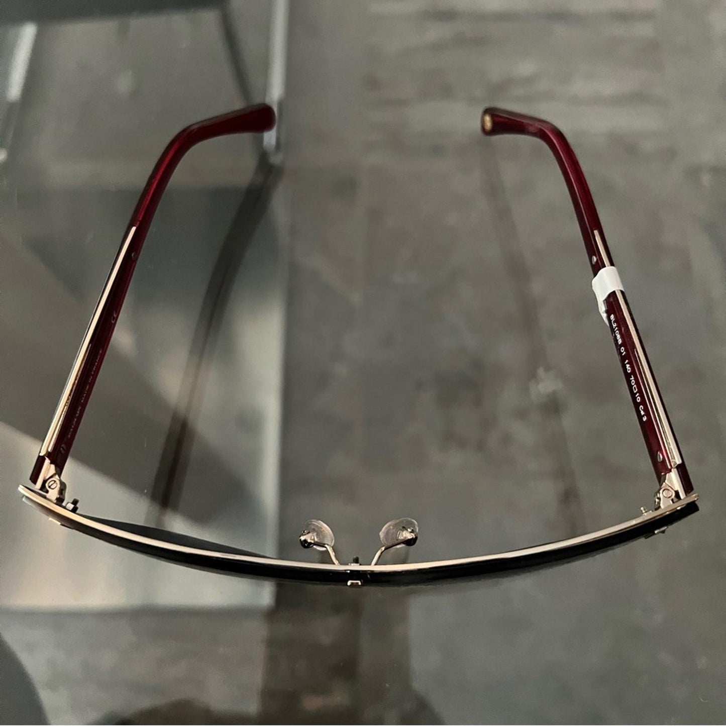 BALMAIN Sunglasses with Red Frames 70MM + Case New w/Tag