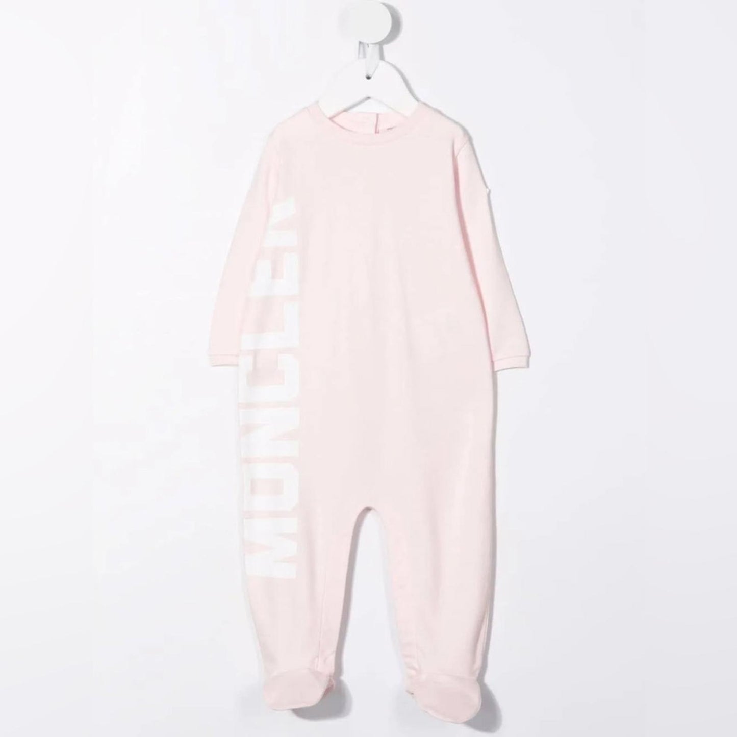 Moncler Enfant Logo Babygrow Set 2-Piece Footie & Hat Size 6/9M New w/Tag