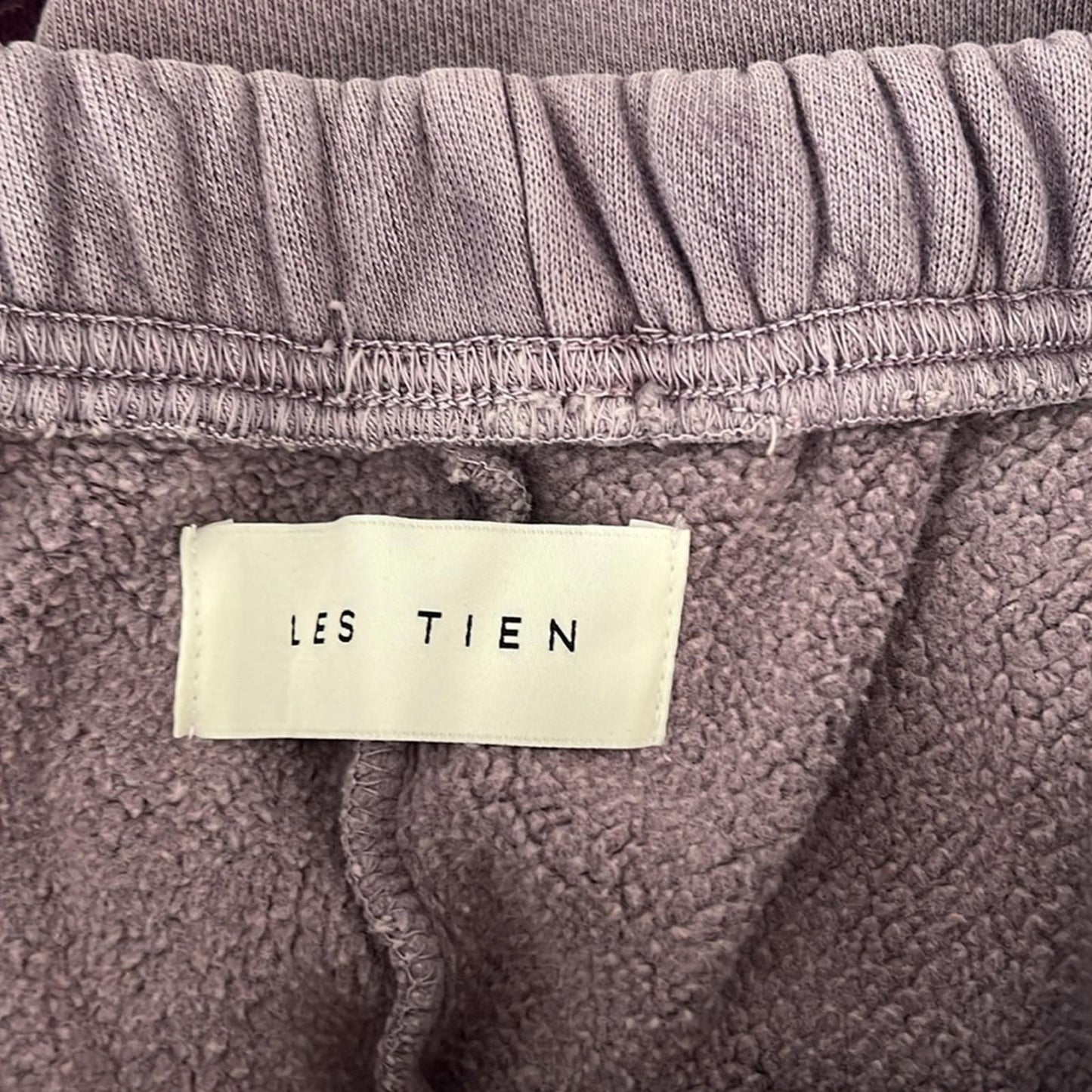 Les Tien Purple Cotton Lounge Pants, Size L EXCELLENT! $154