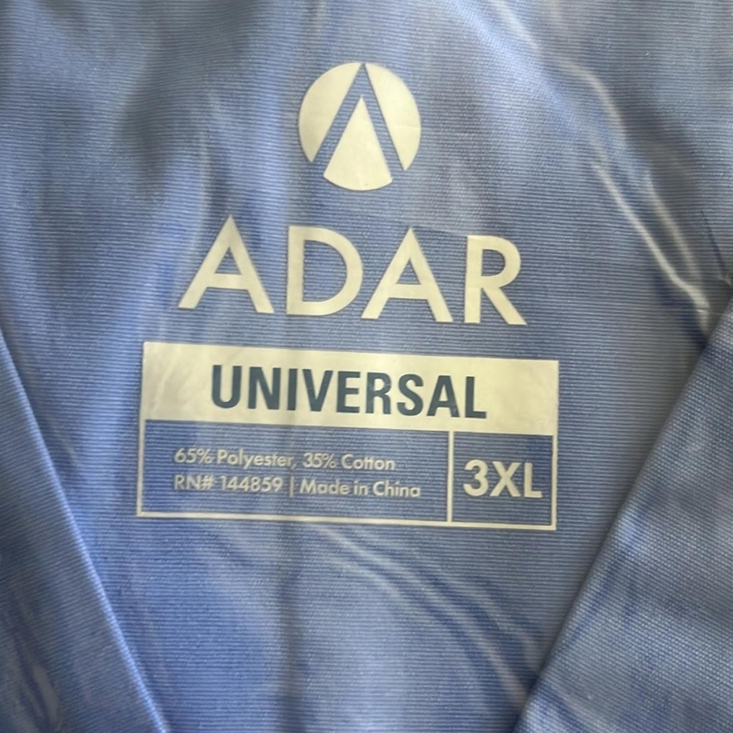 ADAR Universal Unisex Drawstring Scrub Set, Ceil Blue Size 3XL New w/Tag