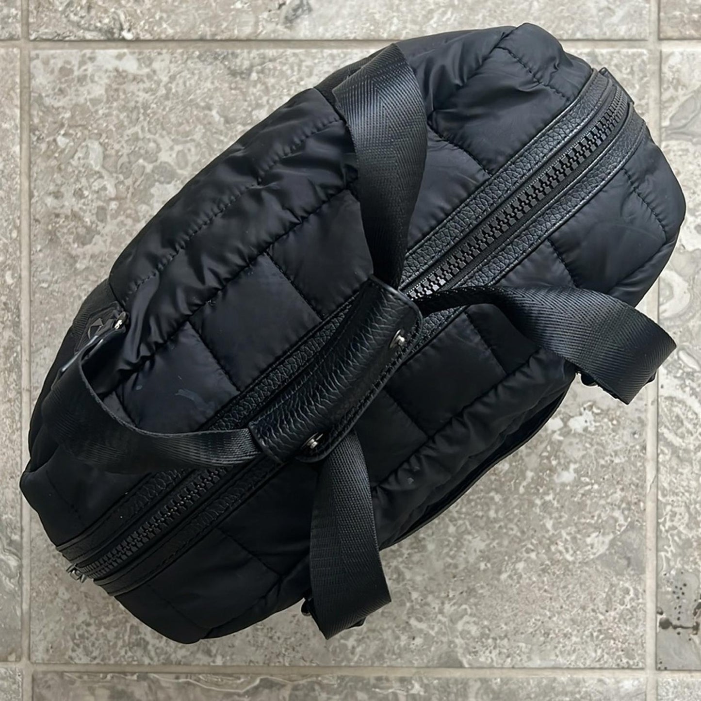 Anthropologie’s Cynthia Rowley Quilted Puffer Satchel Bag, Black Retail $129