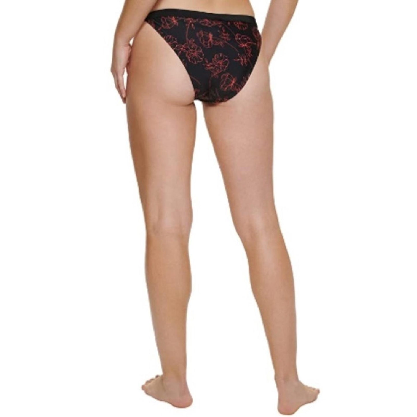 Calvin Klein Bikini Bottom, Floral Print Swim Separates Energy Multi, Size L NWT