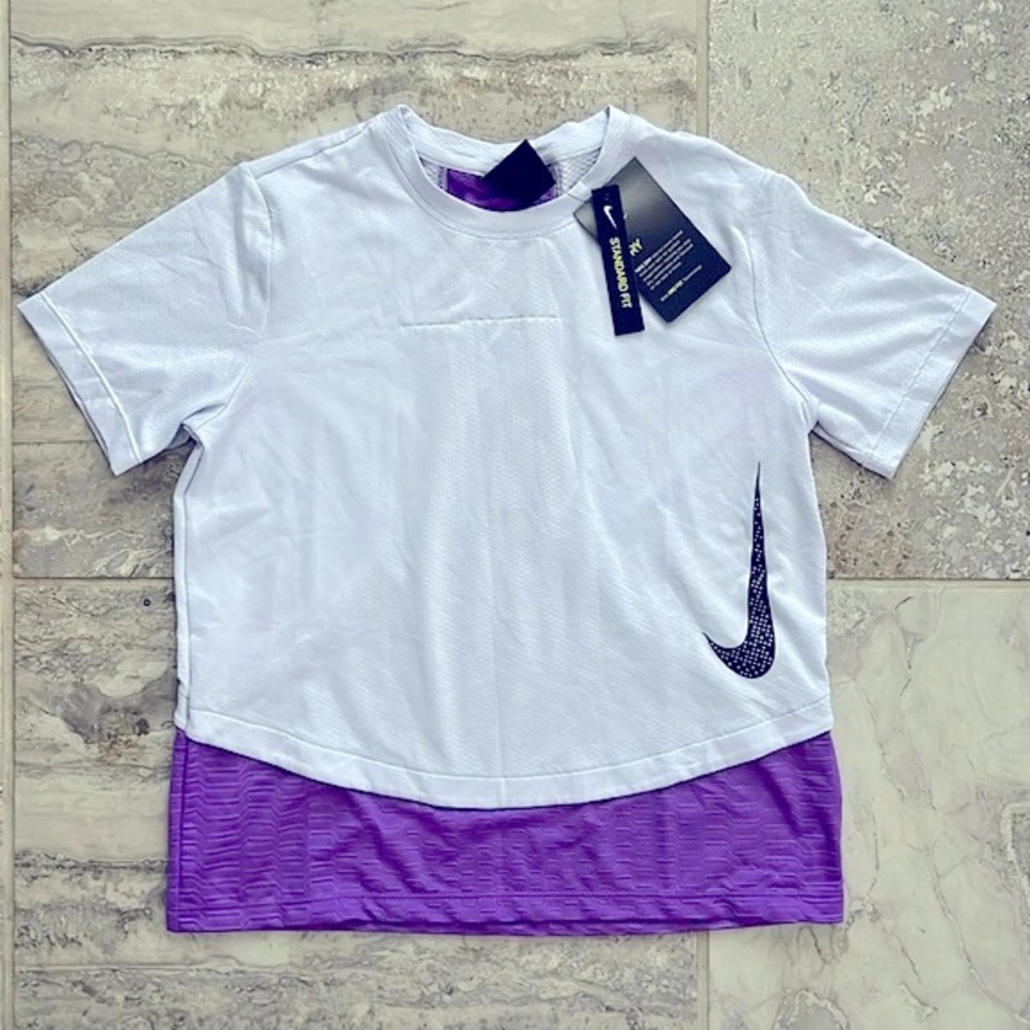 NIKE Purple Instacool Training Top, Size L New w/Tag