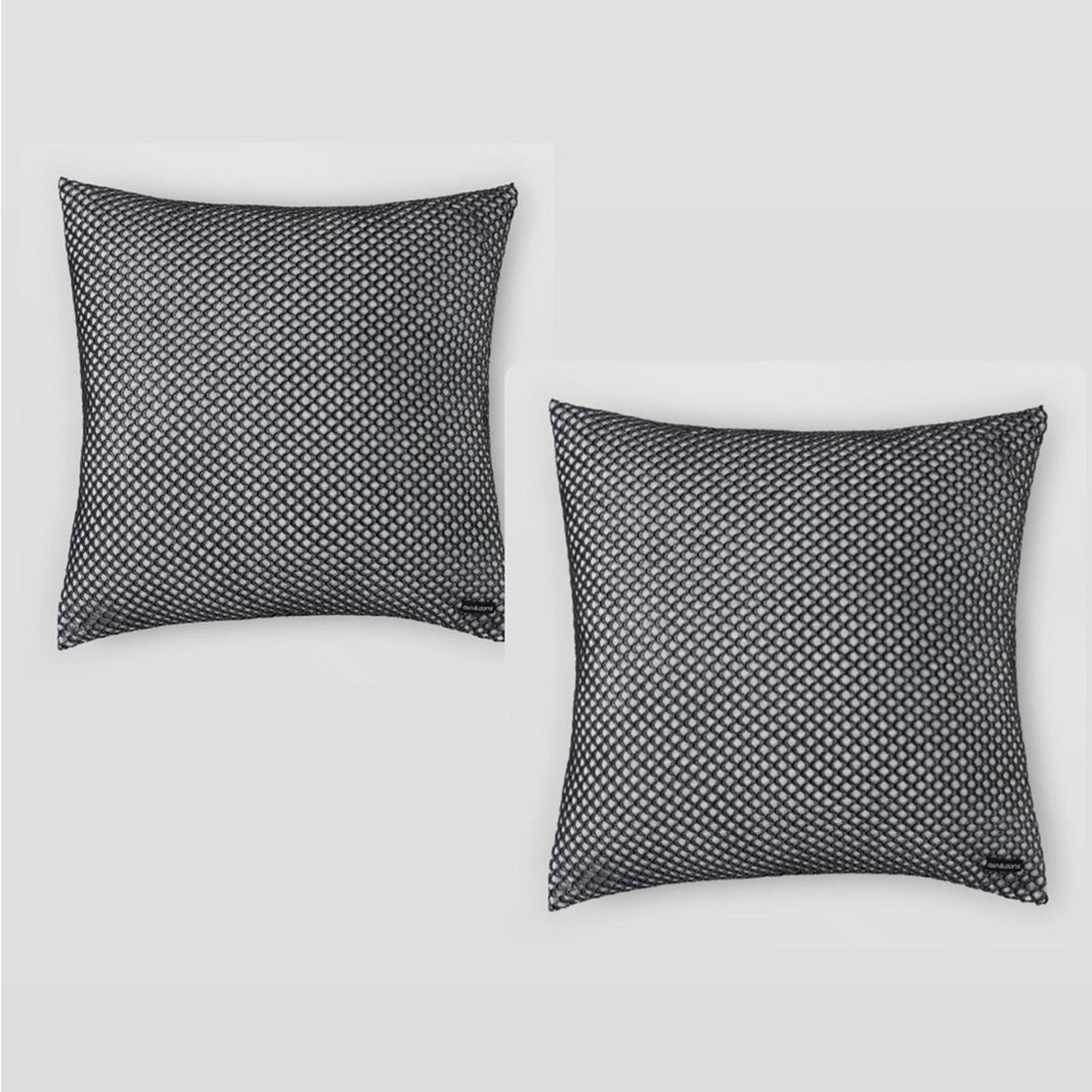 X2 Ash & Dans Addy Decorative Pillow in Black/Grey Size 16′ x 16” NWT $330