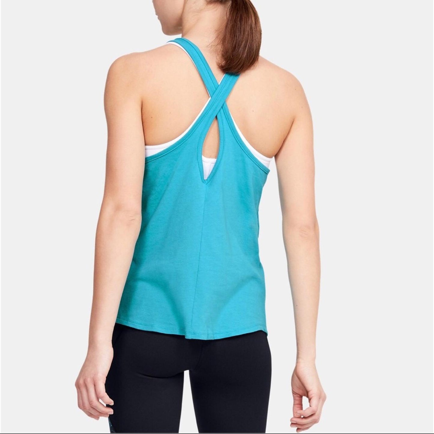Under Armour Graphic Escape Blue Haze Tank Top, Size XS New w/Tag $25