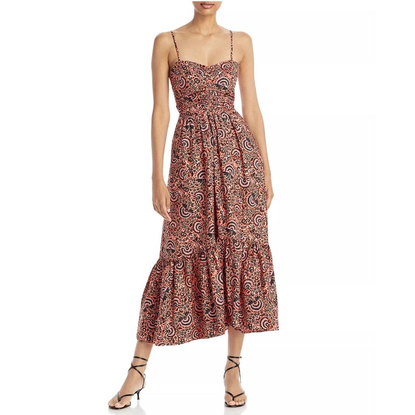A.L.C. Lilah Printed Midi Dress, Revolve Size 8 New w/Tag Retail $495