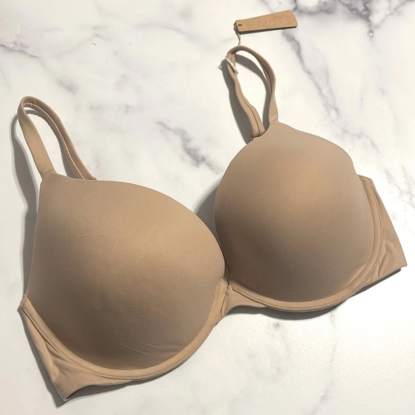New SKIMS Clay Push-Up Fits Everbody Bra, Style BR-TPU-0022 Size 34DDD New w/Tag