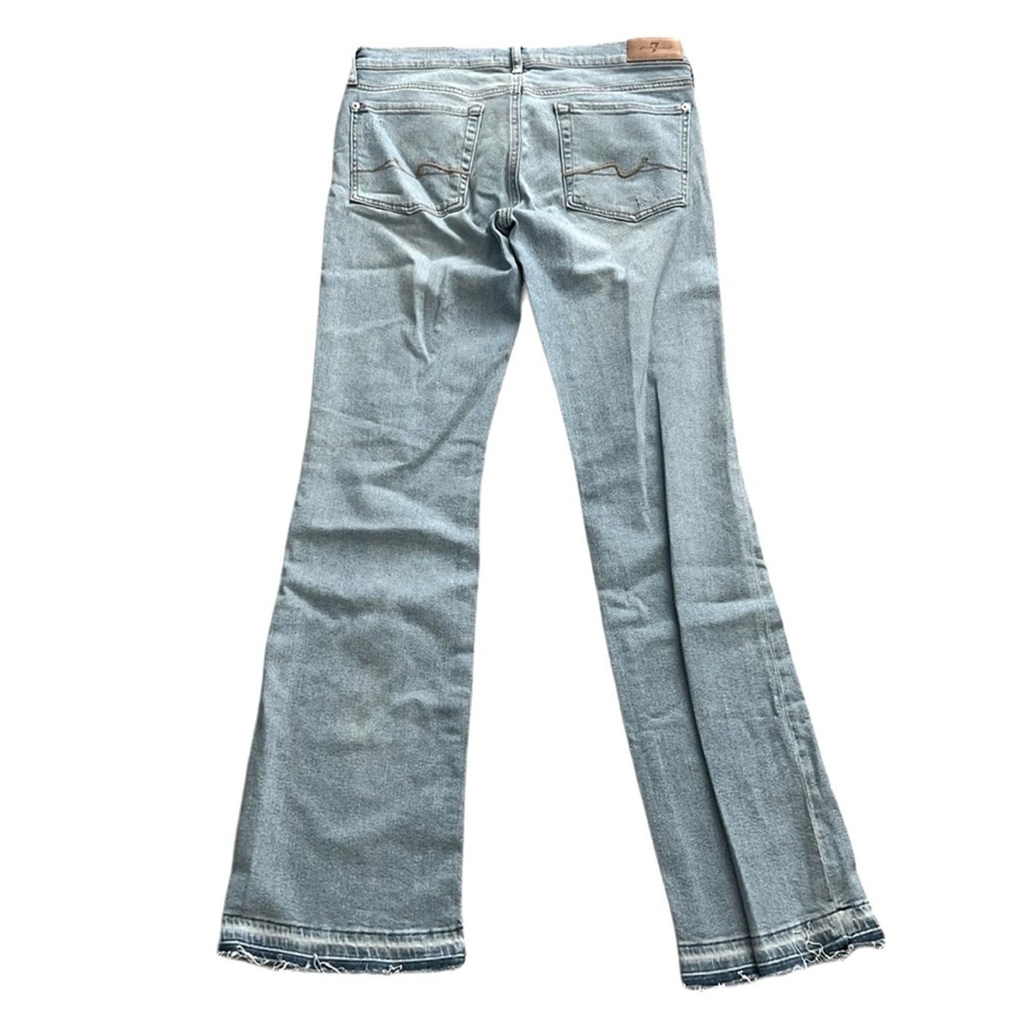 7 For All Mankind Original Mid Rise Bootcut Jeans in Wild Fleur Size 31 NEW $228