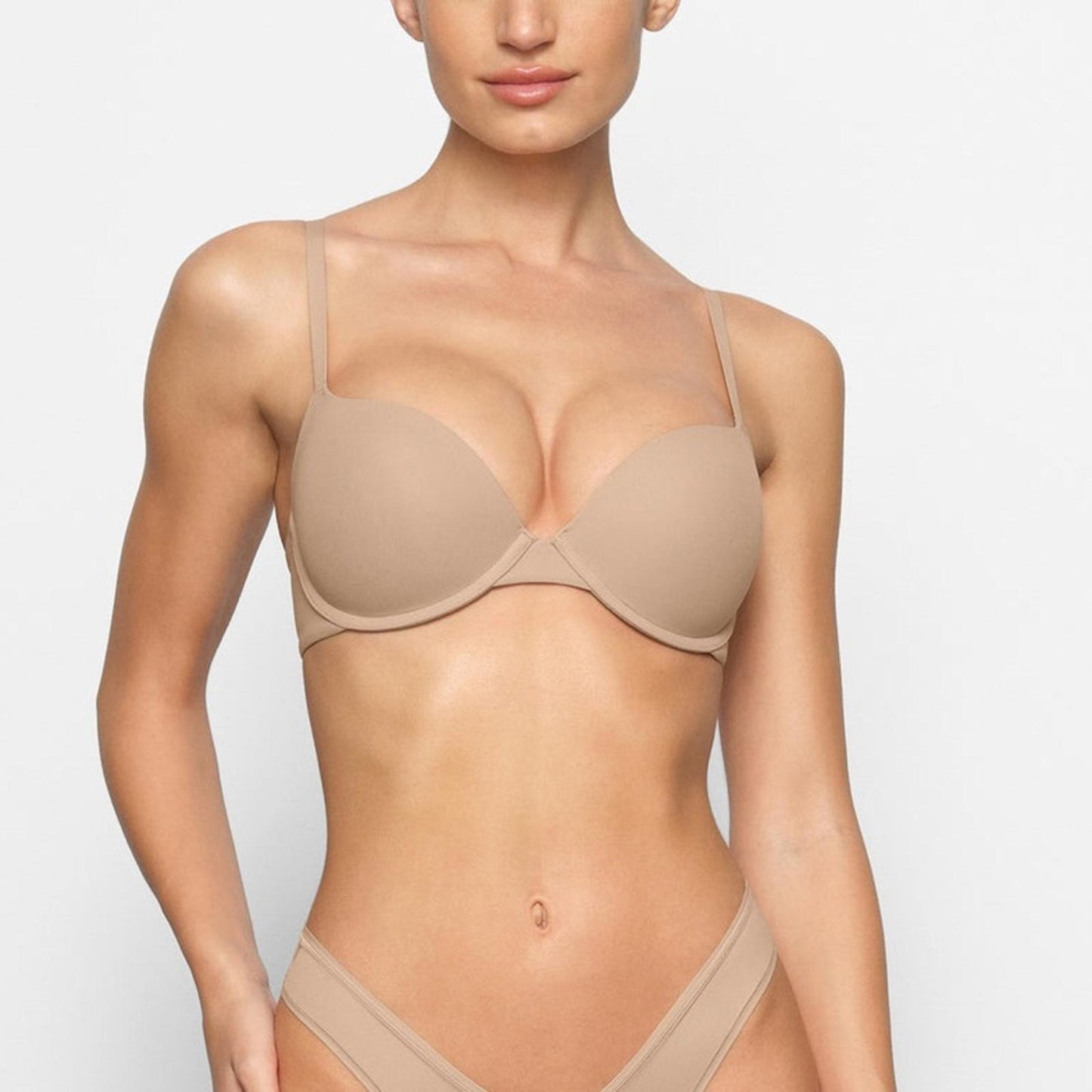 New SKIMS Clay Push-Up Fits Everbody Bra, Style BR-TPU-0022 Size 34DDD New w/Tag
