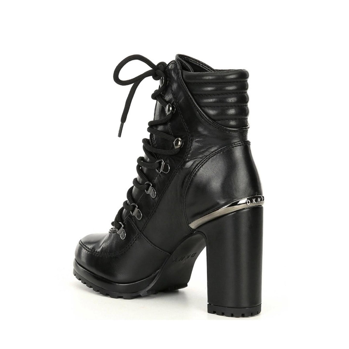 DKNY Lenni Lace-Up Ankle Boots, Oiled Suede Black Size 11 New in Box Retail $189