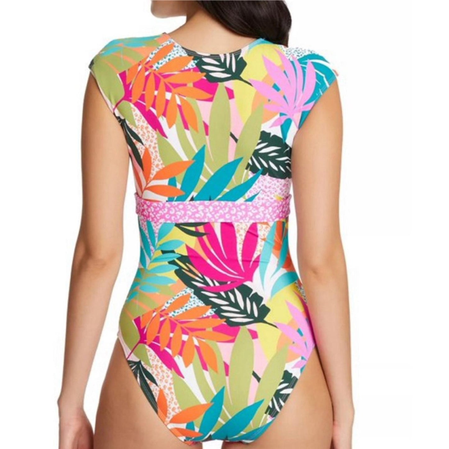 Bleu | Rod Beattie Wild At Heart Cap Sleeve Mio One-Piece Swimsuit Size 22W, NWT