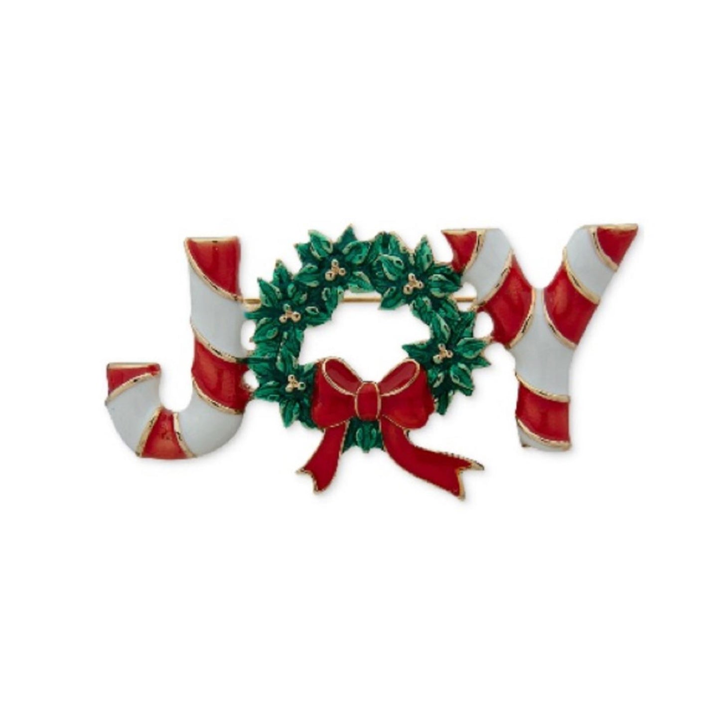 Anne Klein Good-Tone Joy Wreath Pin / Brooch - Multi , New in Box