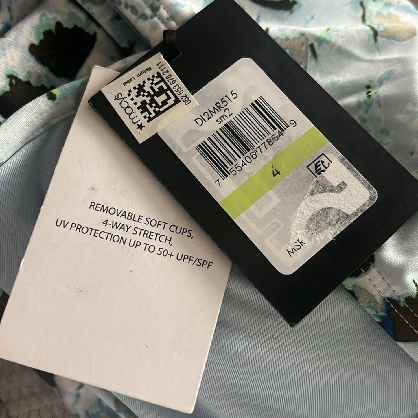 DKNY Deep V Twist Front Cut-Out One-Piece Swimsuit, Size 4 NEW w/Tag