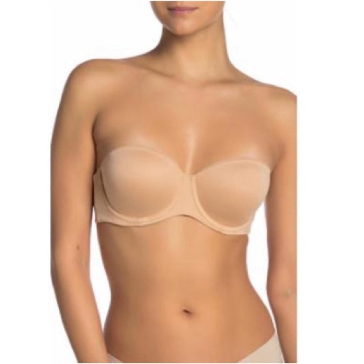 NEW Calvin Klein Convertible Strapless Bra, NudeComes w/Straps, Size 38D NWT