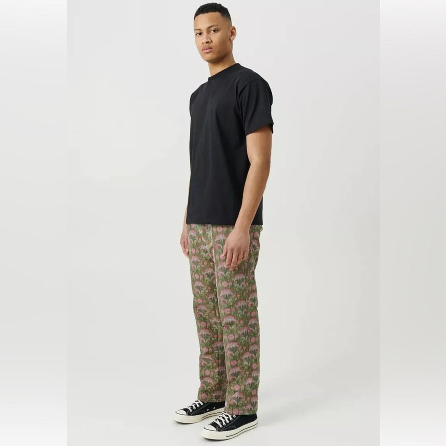 Soulland Men's Erich Drawstring Pants in Green Multi, Size S New w/Tag