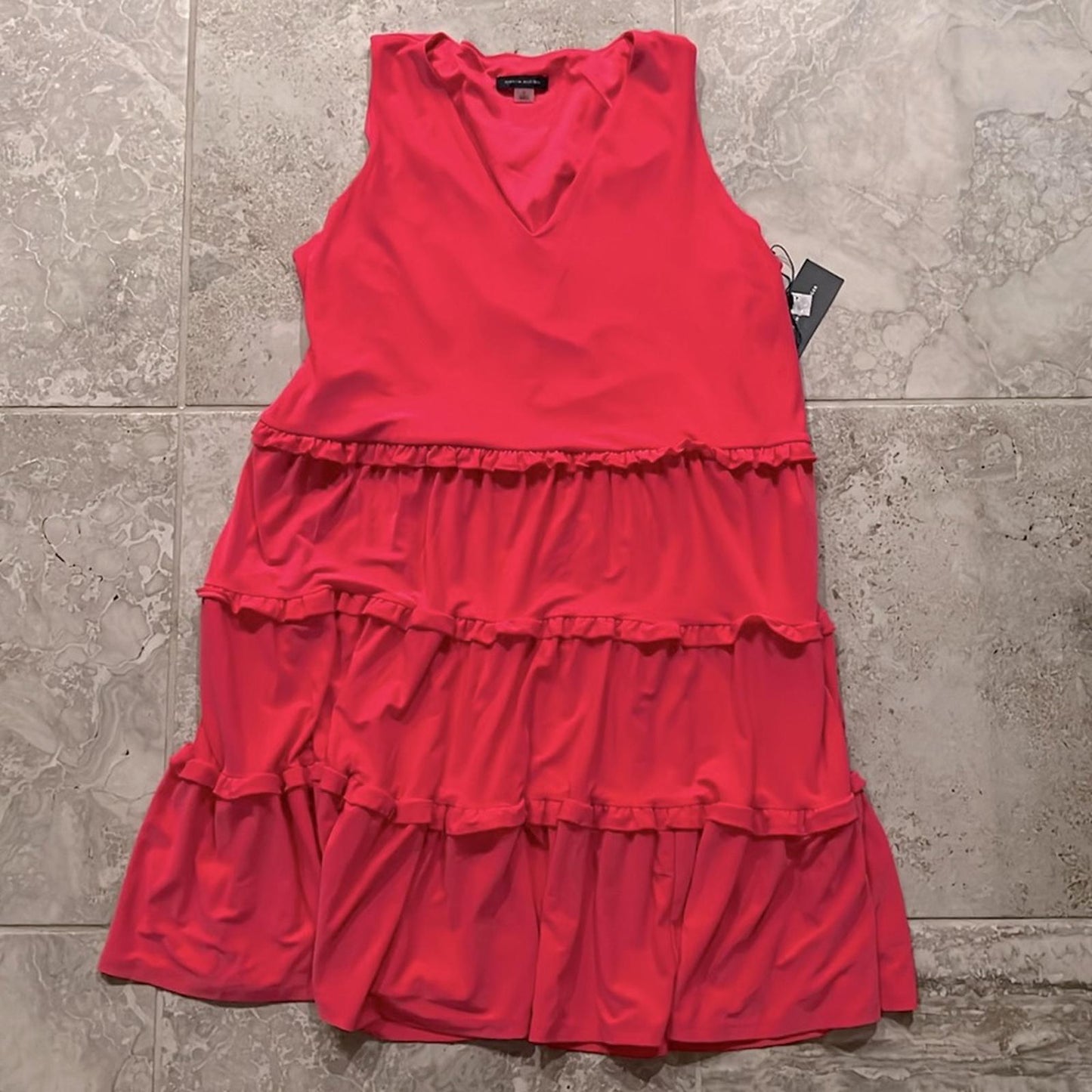 NWT Tommy Hilfiger Tiered Ruffle Shift Dress, Pink New w/Tag Retail $100