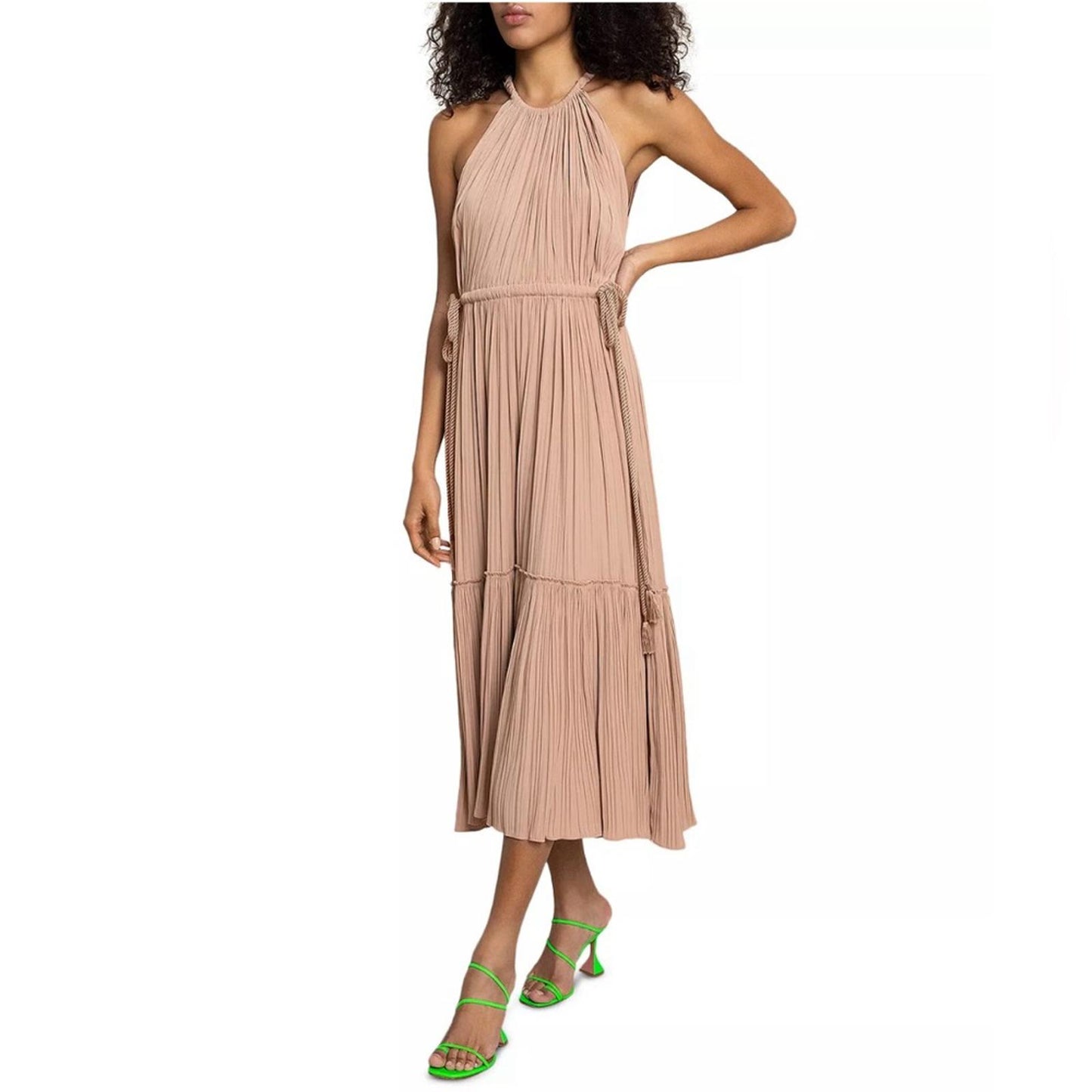 A.L.C. Ella Pleated Midi Dress, REVOLVE Size 2 New w/Tag Retail $695