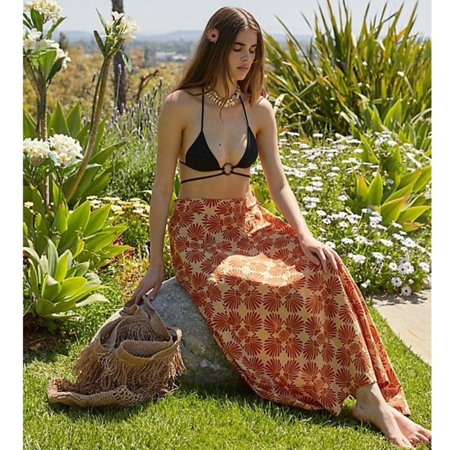 NEW Free People Intimately Beach Party Sarong, Size L New w/o Tag