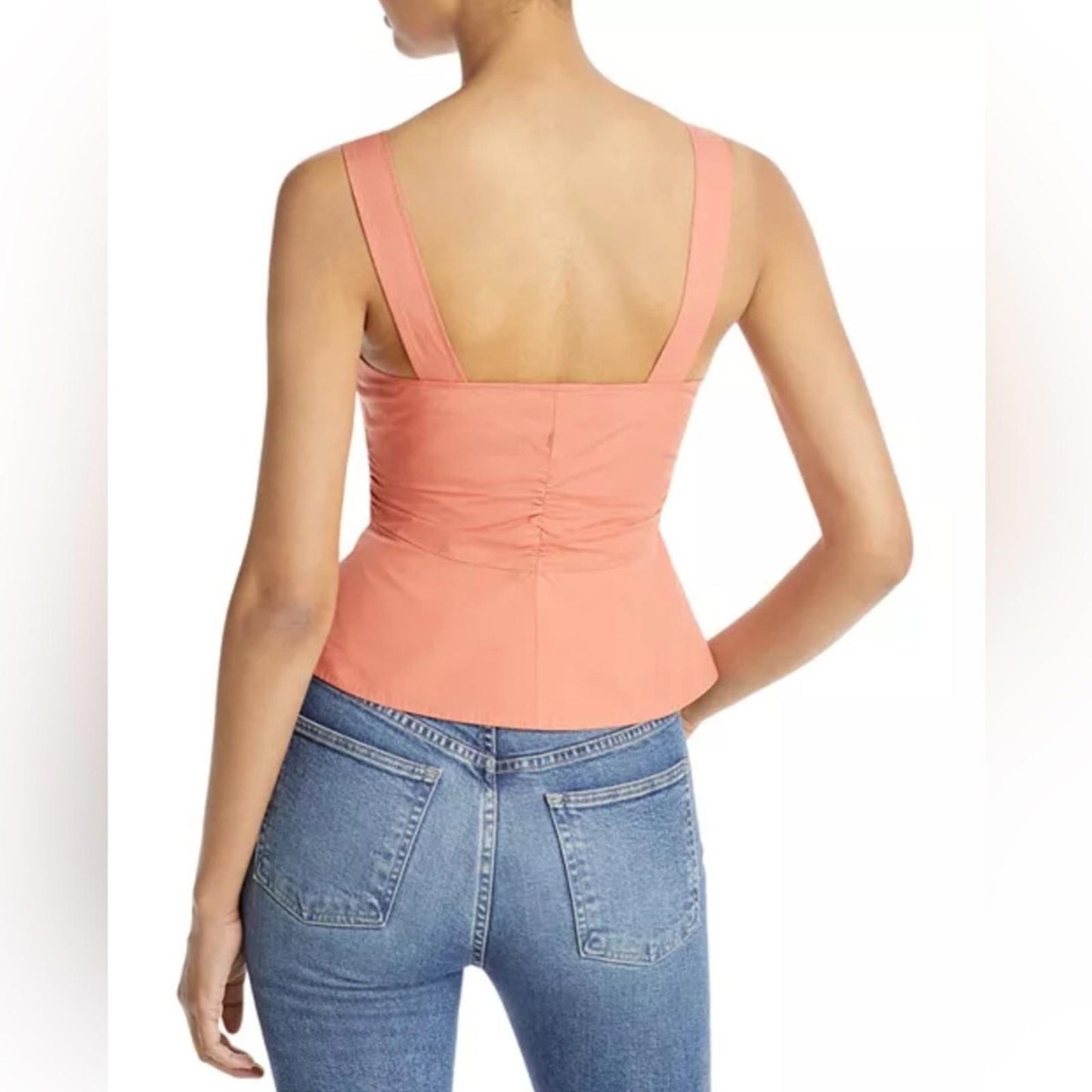 A.L.C. Lilah Cotton Sweetheart Top in Apricot Size 8 New w/Tag Retail $275