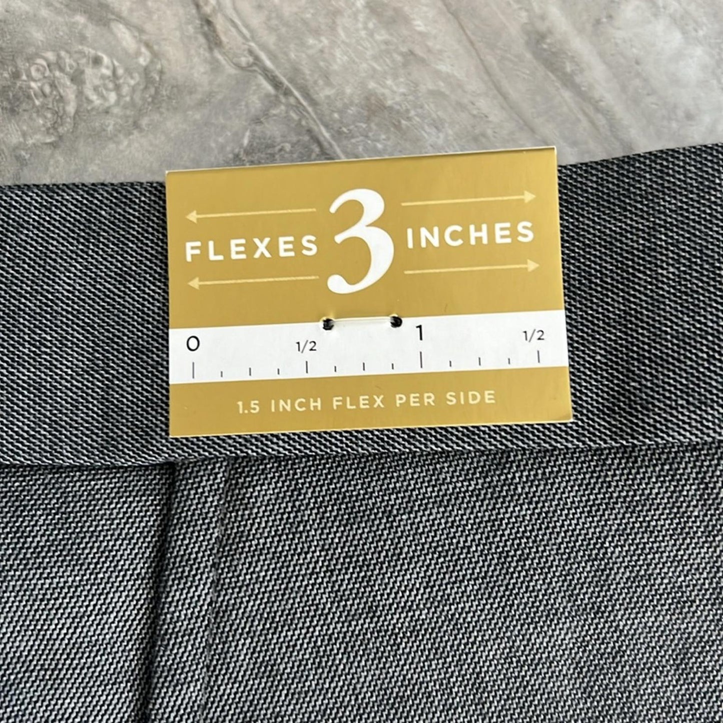 JM Haggar Premium Stretch Solid Premium Pants, Grey, Size 34W X 29L New w/Tag