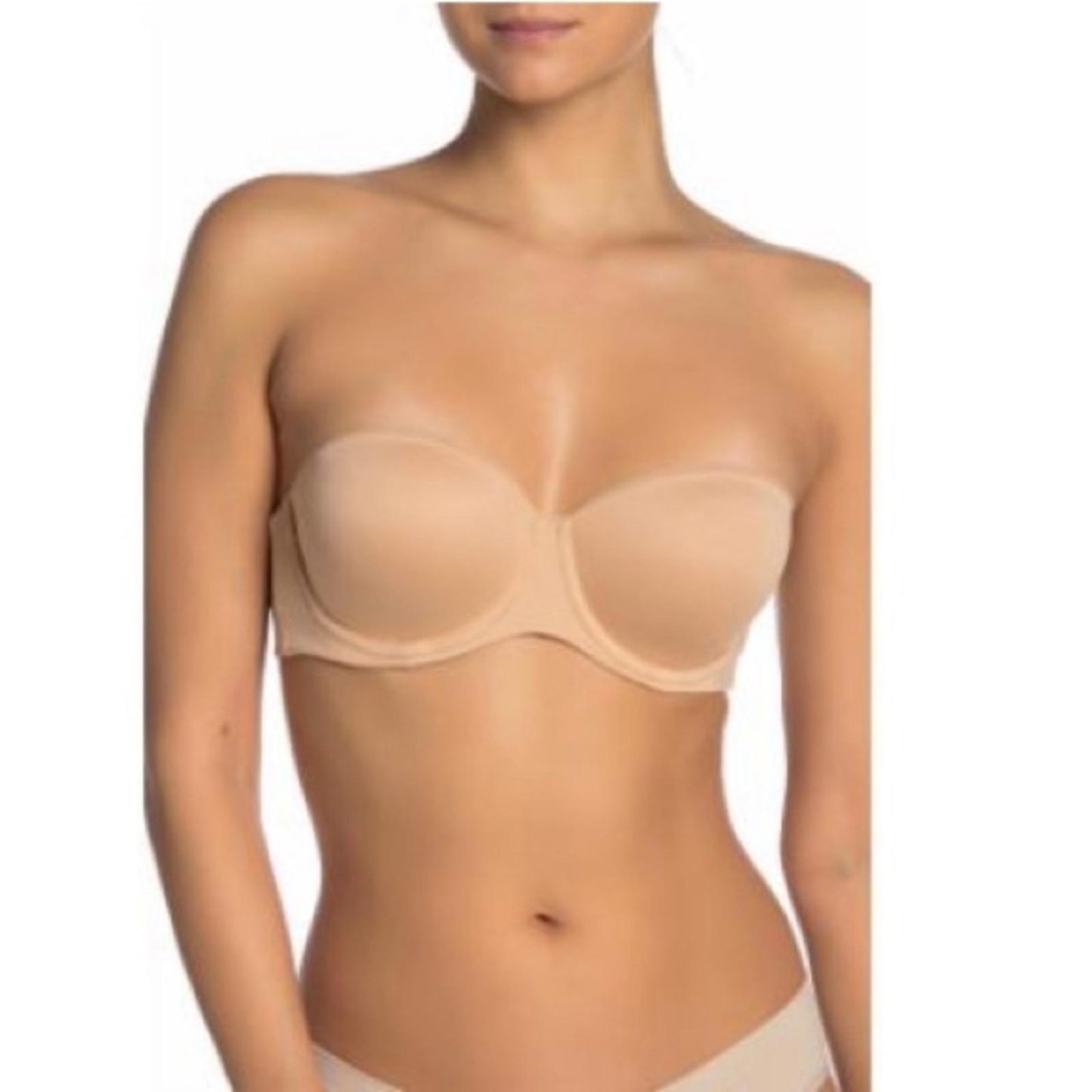 NEW Calvin Klein Convertible Strapless Bra, NudeComes w/Straps, Size 38D NWT