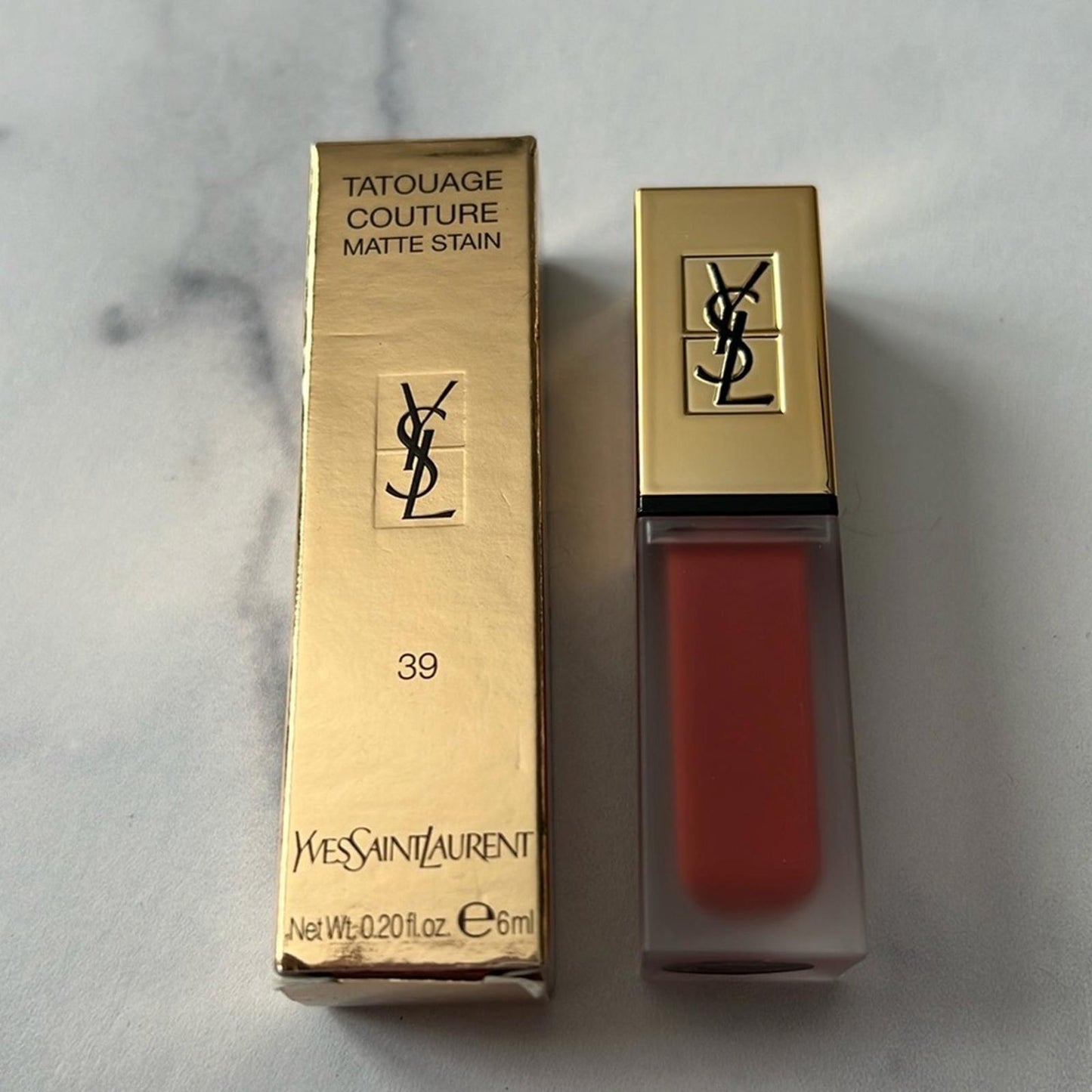 Yves Saint Laurent #39 Tatouage Couture Matte Lip Stain in Outlandish Nude NEW