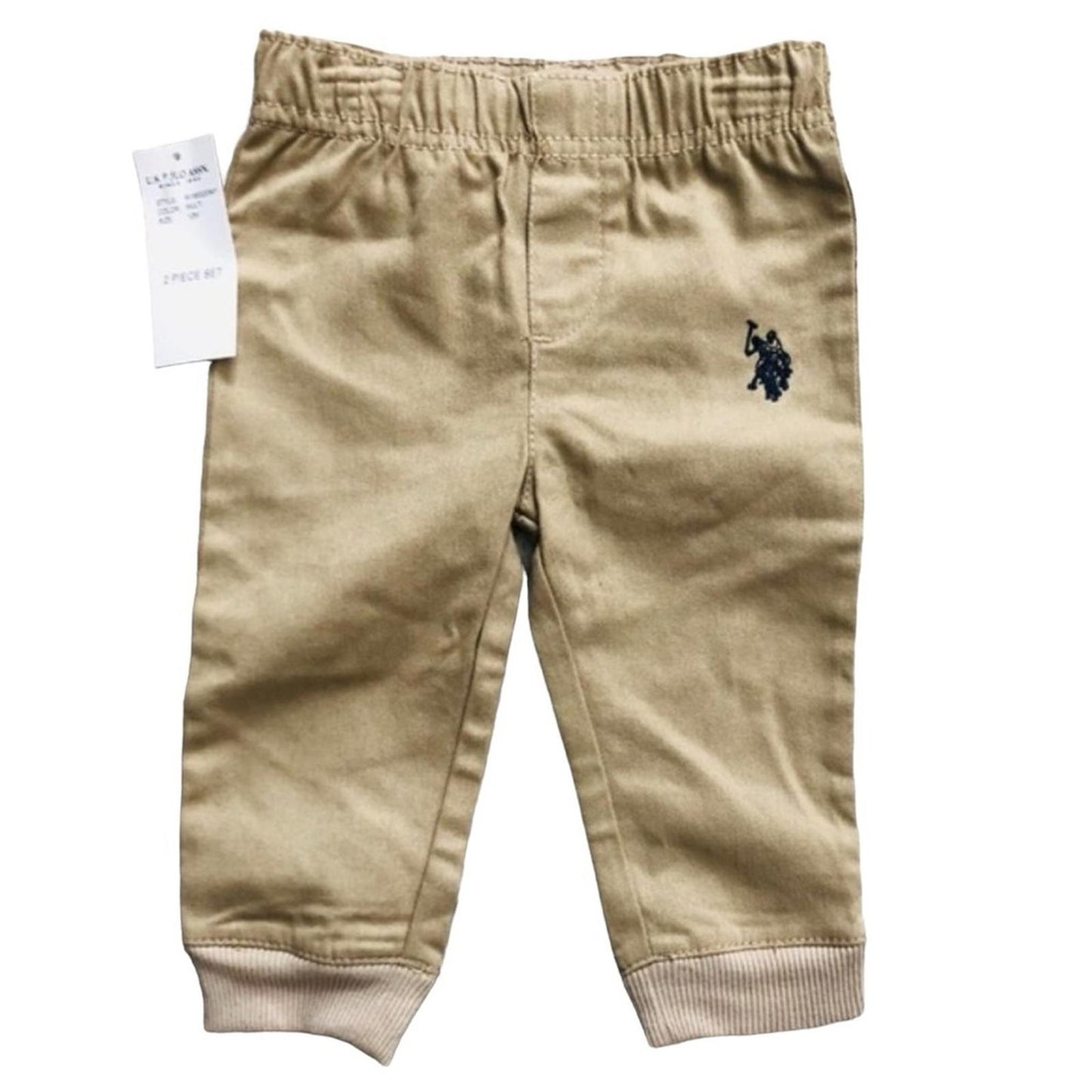 U.S. Polo Assn. 2-Piece Set Shirt & Jogger Pants Baby Size 12M New w/Tag