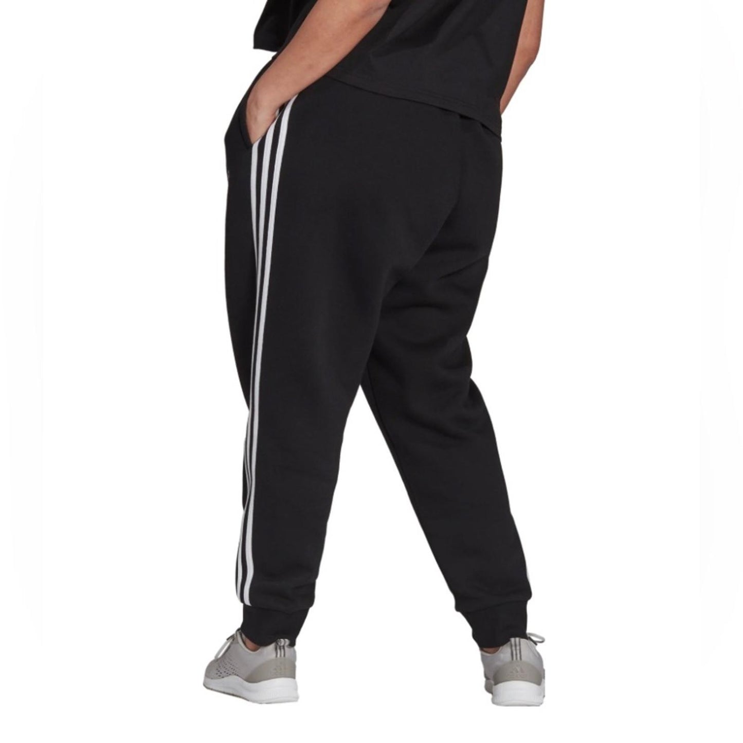 Adidas Essentials 3-Stripes Fleece Joggers Black, Plus Size 4X New w/Tag