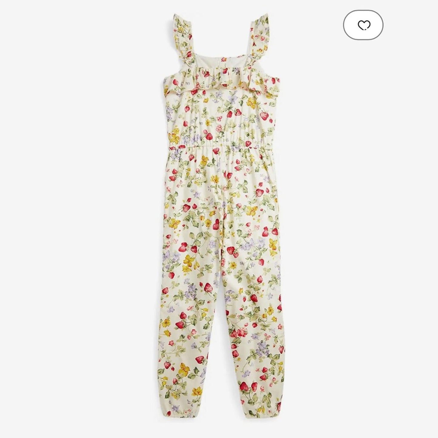 Ralph Lauren Floral & Fruit-Print Cotton Batiste Jumpsuit, Cottage New w/Tag