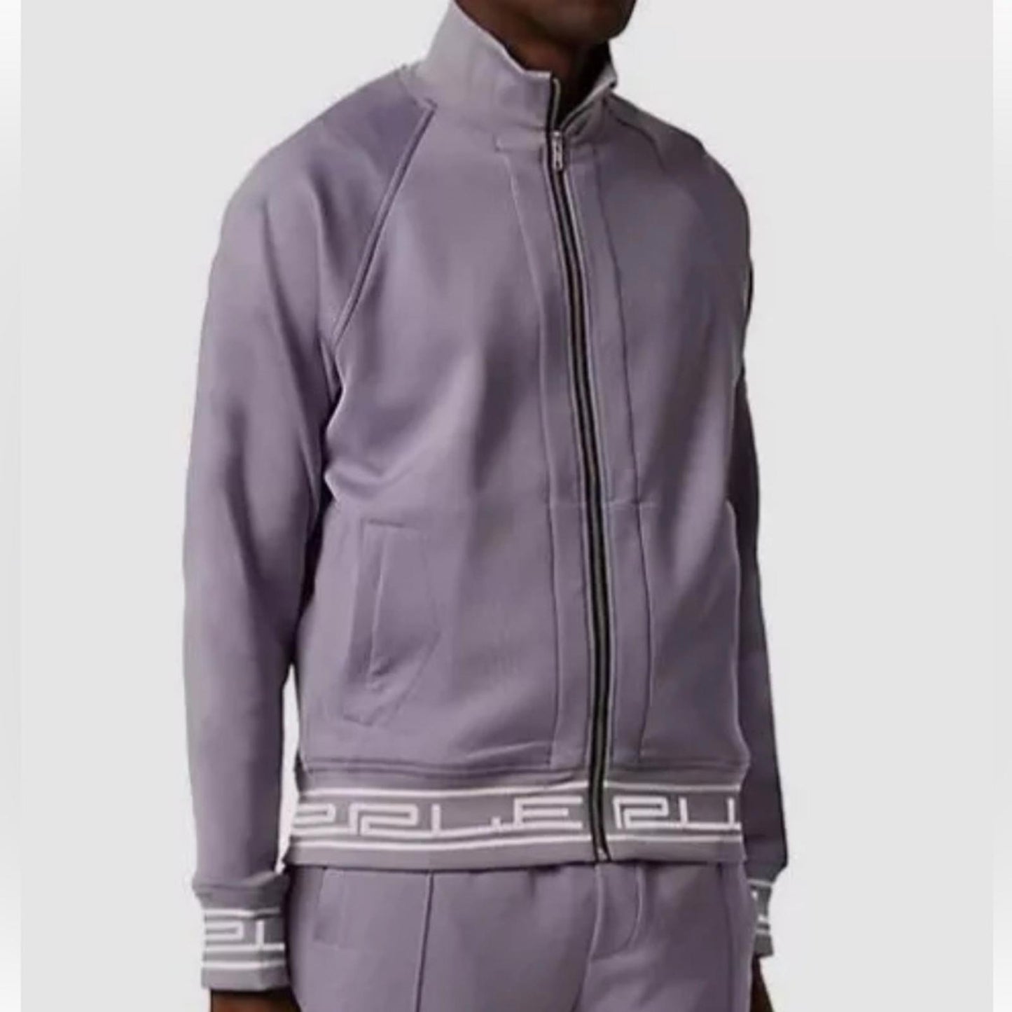 Purple Brand Men's Full-Zip Tricot Track Jacket in Purple Size XL NEW $340