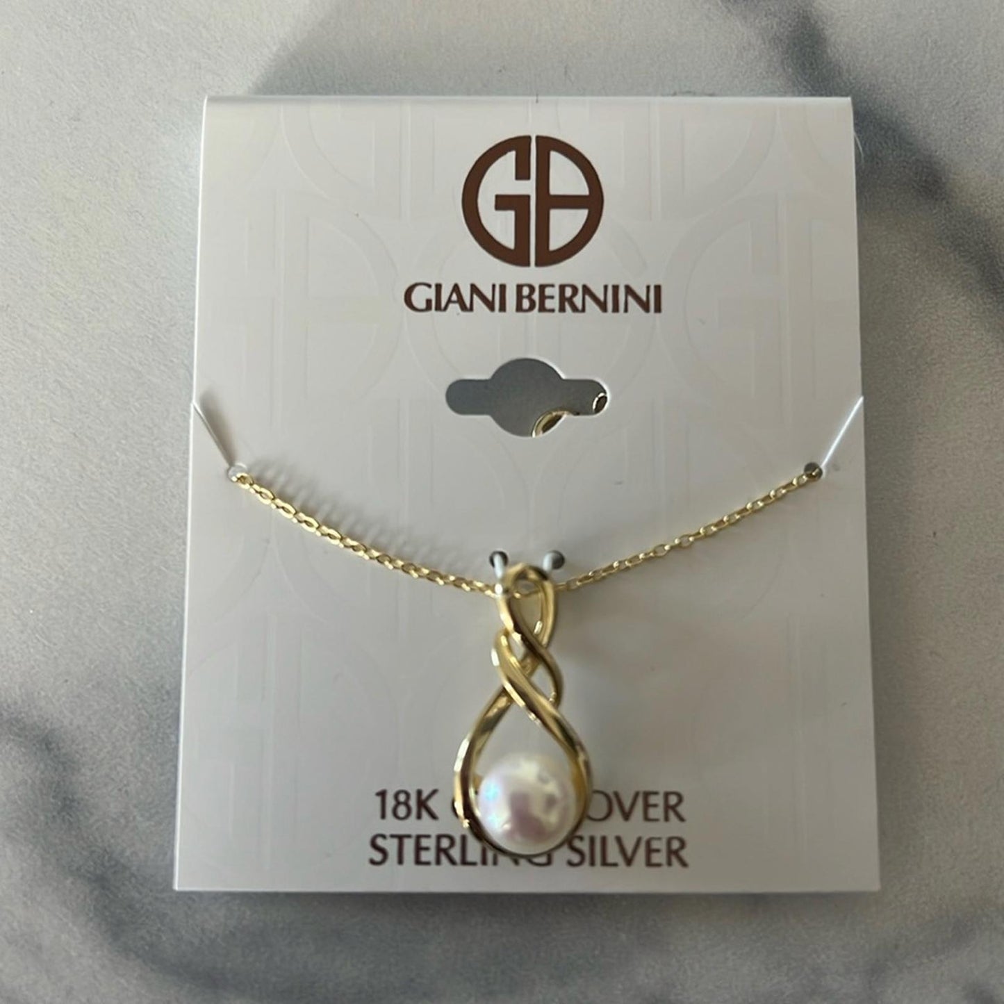 Giani Bernini Cultured Freshwater Pearl (8-1/2mm) 18" Pendant Necklace NEW