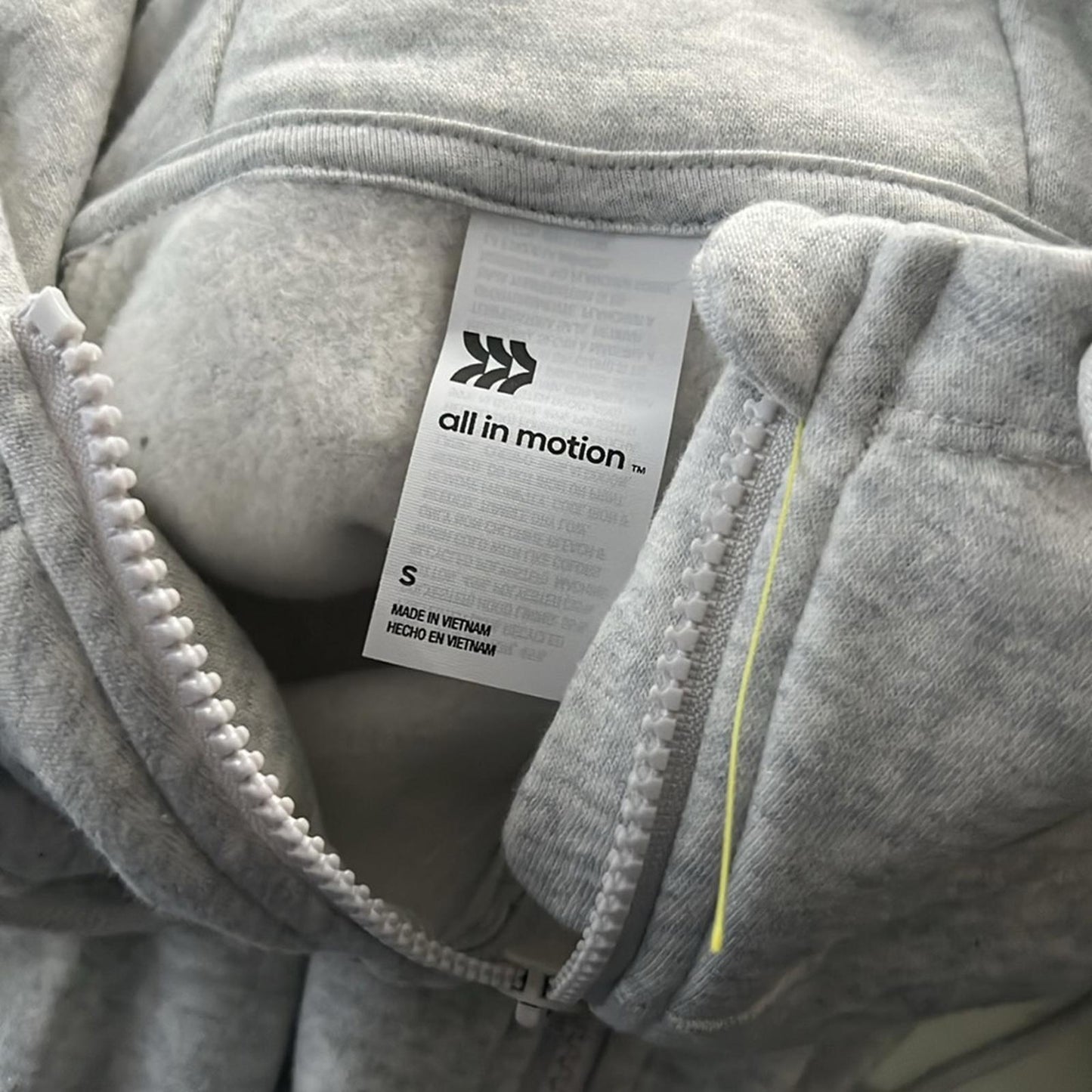 2-Piece Set All in Motion Fleece Joggers + Full Zip Hoodie Sweatshirt Size S NWT
