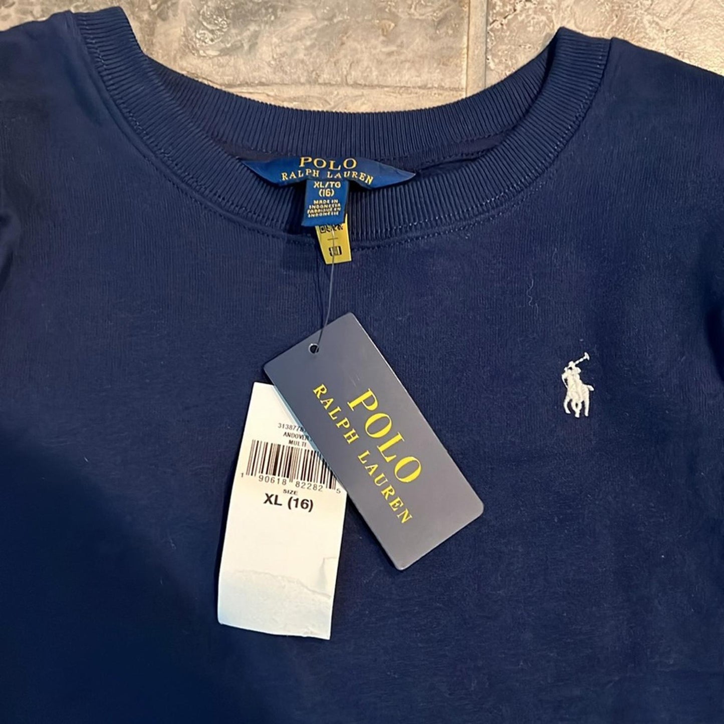 Polo Ralph Lauren Newbury Floral Fleece Sweatshirt Dress Girl’s XL(16) New w/Tag