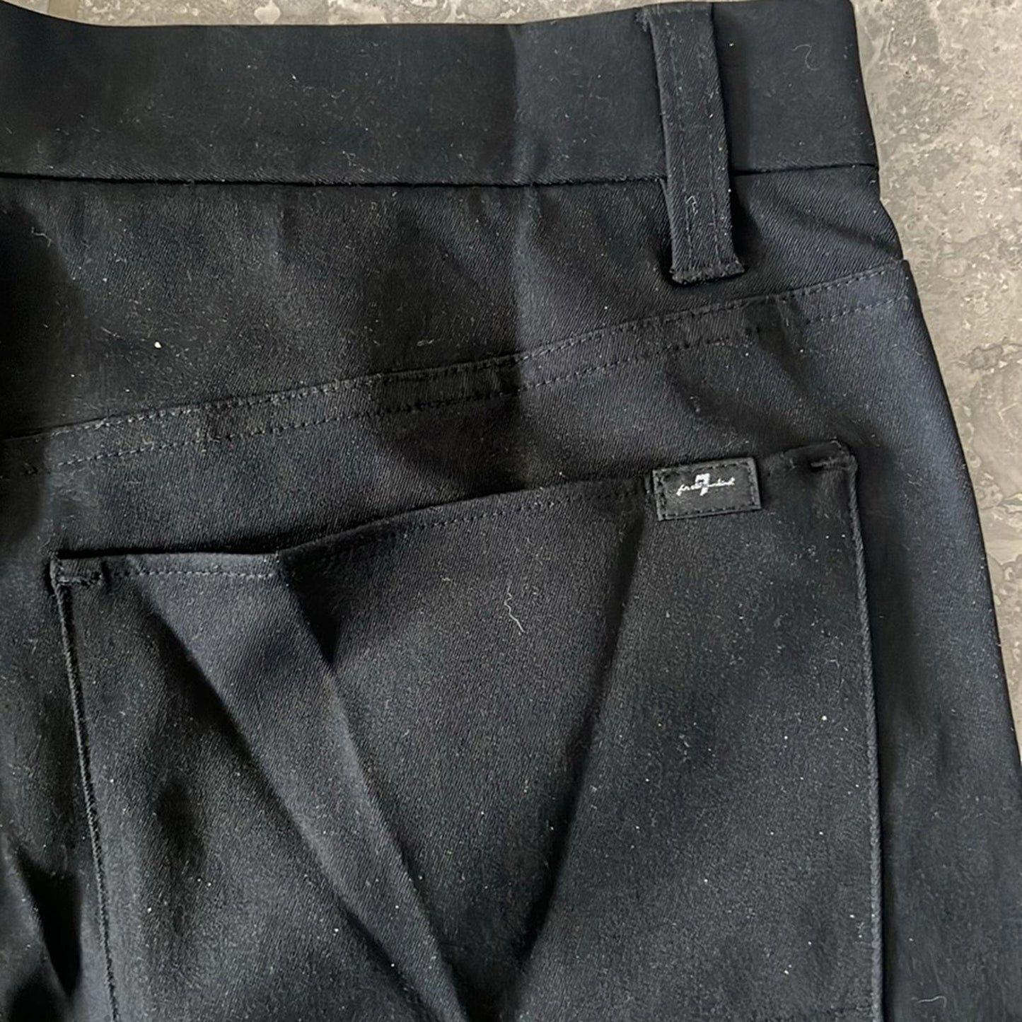 7 For All Mankind Ace Water Resistant Slim Fit Tech Pants in Black, NEW, Size 31