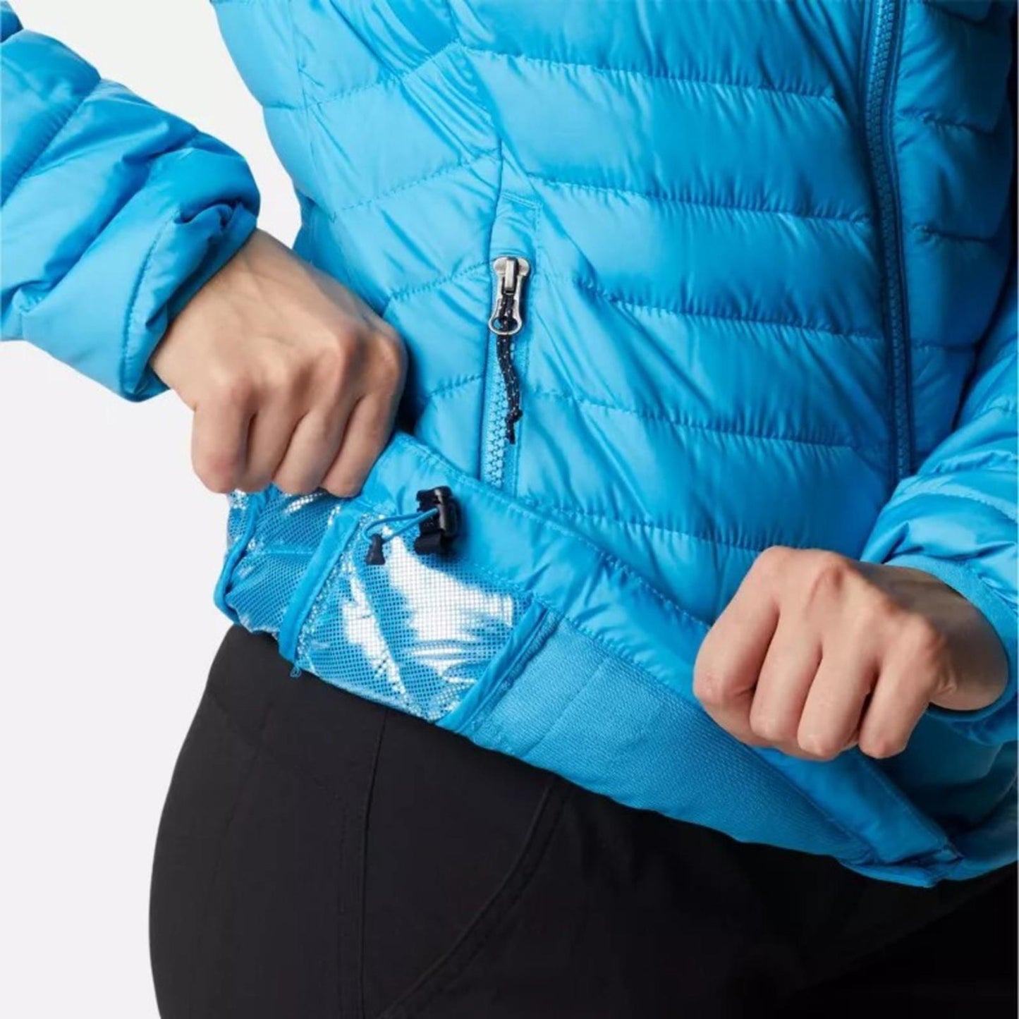 Columbia Womens Powder Lite Jacket Blue Chill Plus Size 3X New w/Tag Retail $185